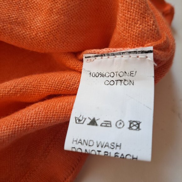 NWT Men's Gionfriddo 100% Cotton Italian Crew Neck Orange Shirt Sweater Size M - Picture 15 of 16